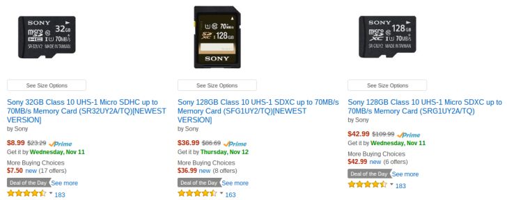 Fotografía - [Alerta Trato] Sony MicroSD Tarjetas Loco barato en Amazon hoy, incluyendo 128 GB por sólo $ 43